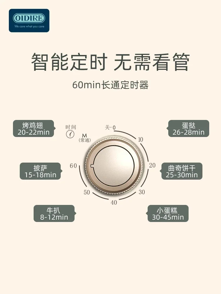 Microwave Ovens220V German OIDIRE Electric Oven New Home Small Baking EggTart Multifunctional Mini Small Capacity Oven Microwave