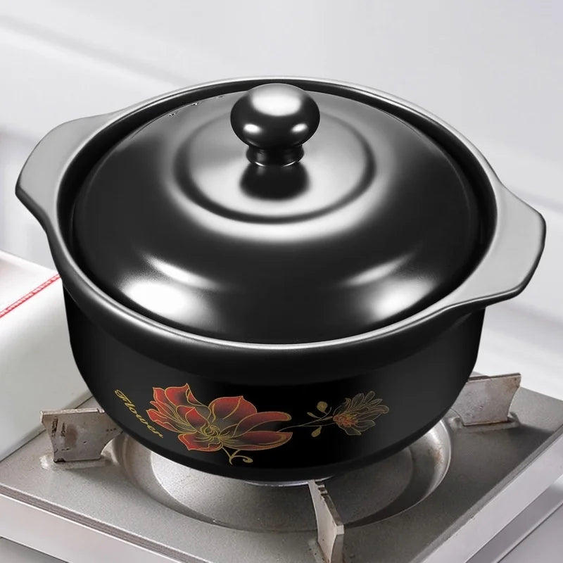 Chinese Cookware Stew Pots Ceramic Casserole Non Stick Soup Pot Food Stewpan Cooking Kitchen Kitchenware