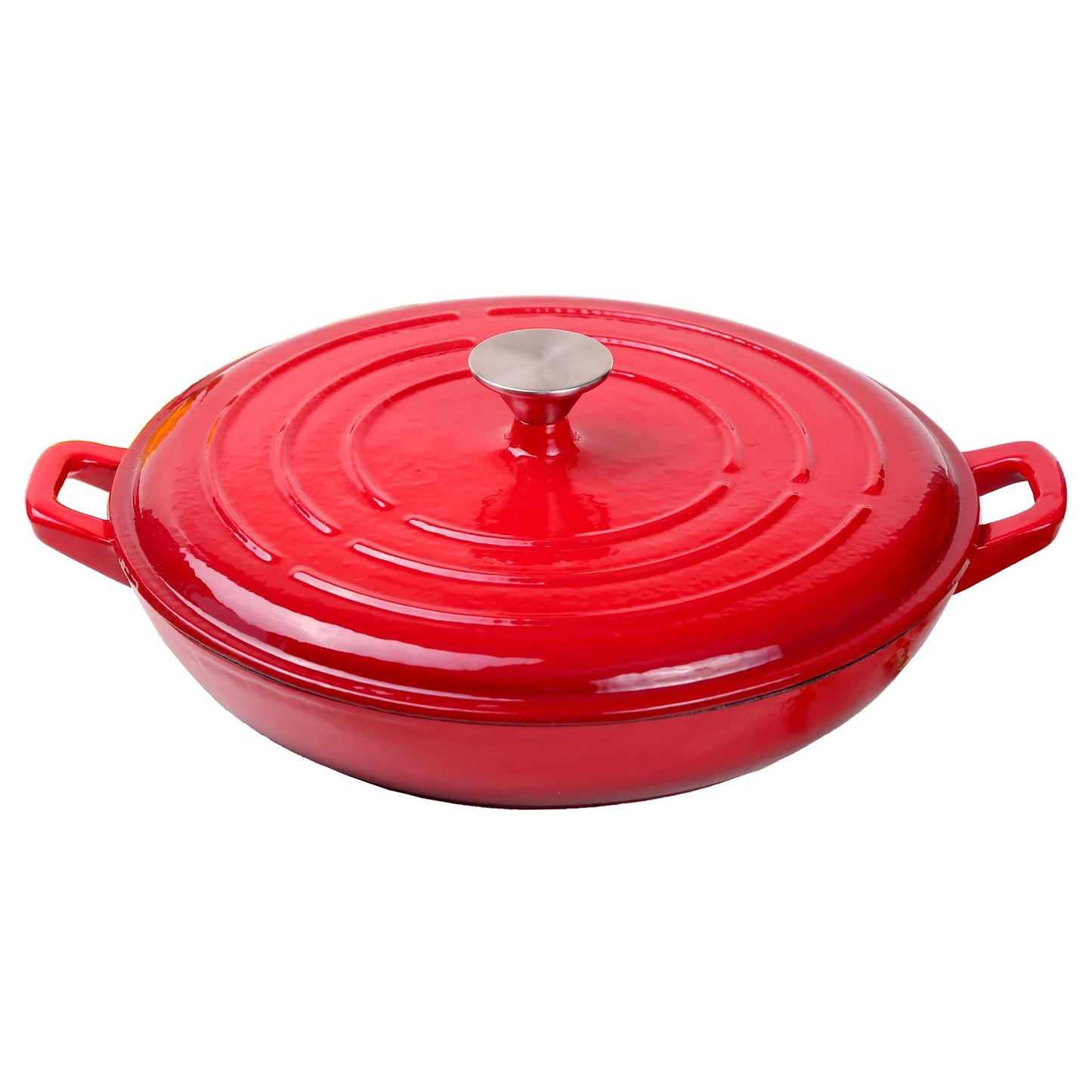 Kitchen customizable  enameled dutch oven cast iron cookware casserole cooking soup & stock pots and pans set