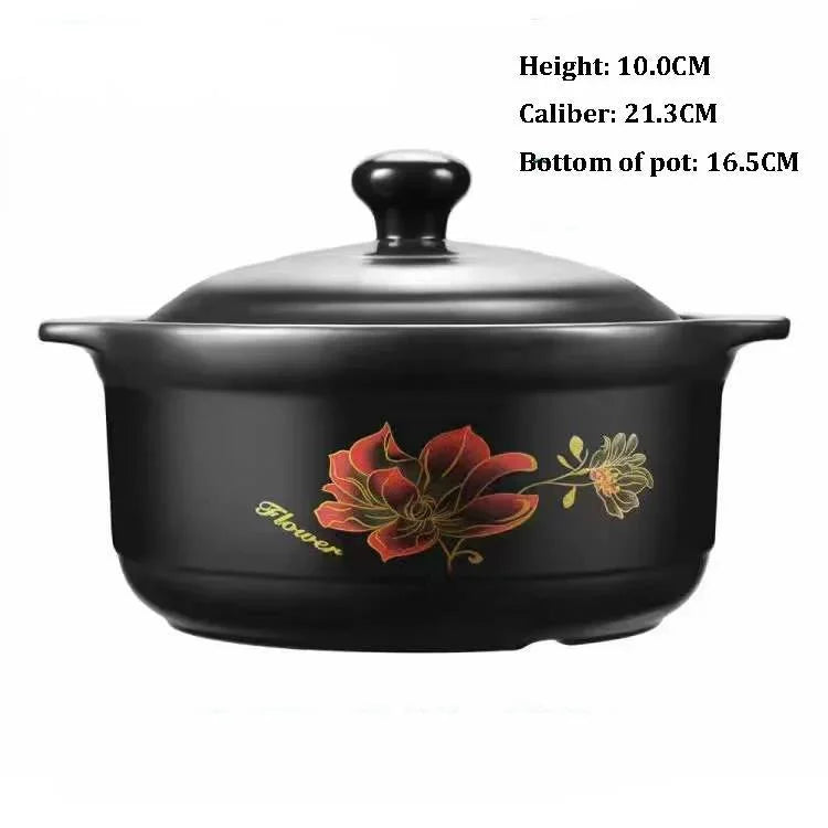 Chinese Cookware Stew Pots Ceramic Casserole Non Stick Soup Pot Food Stewpan Cooking Kitchen Kitchenware