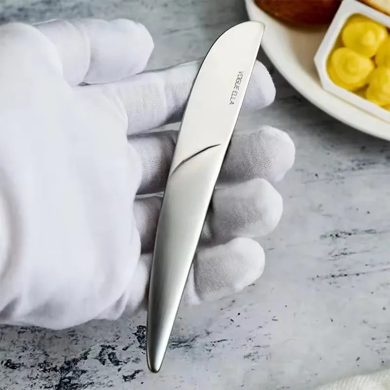 Stainless Steel Butter Knife Holes Cheese Dessert Knife Jam Knife Cutlery Toast Wipe Cream Bread Cheese Cutter Kitchen Tools