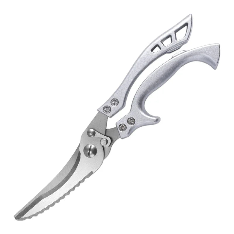 Laser Damascus Kitchen Knife Cleaver Meat Fruit Bread Knife Barbecue Boning Knife Cut Chicken Convenient Scissors Kitchen Knives