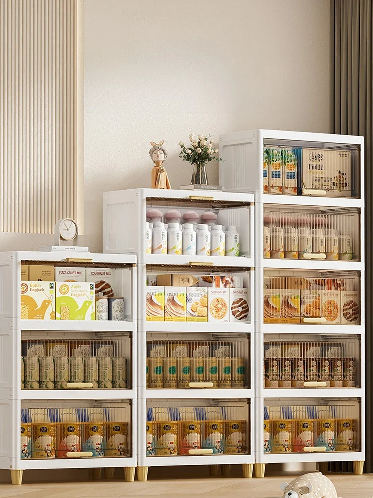 Kitchen Batoom Narrow Space Storage Cabinet Flip Cover Sle Refrigerator Side Storage elf Living Room Bedroom Organizer